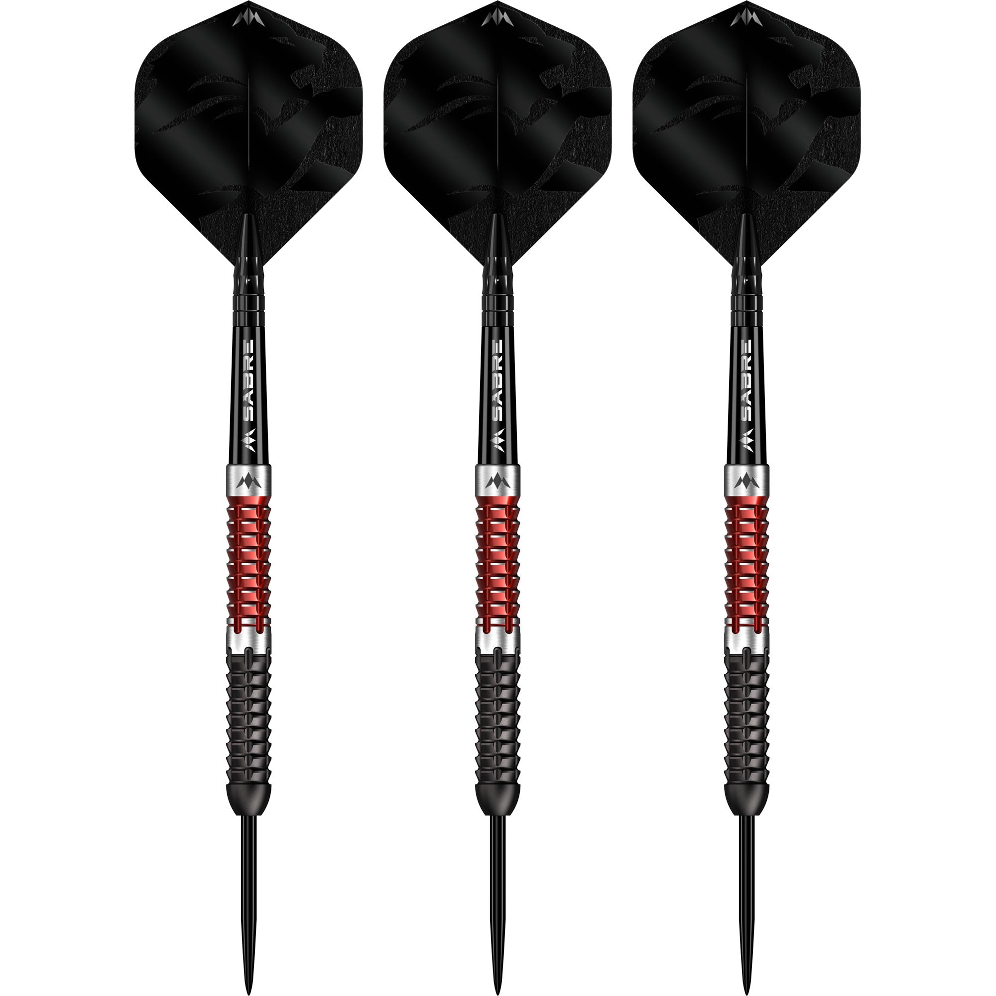 Mission Llew Bevan Darts - Steel Tip - 90% Tungsten - Black & Red Elec