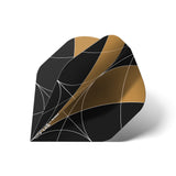 *Caliburn Dart Flights - 100 Micron - Logo - White