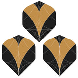 *Caliburn Dart Flights - 100 Micron - Logo - White