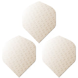 *Caliburn Dart Flights - 100 Micron - Logo - White