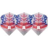 *L-Style - L-Flights - L3 Pro - Champagne Ring - Shape - American Flag v3 - Clear White