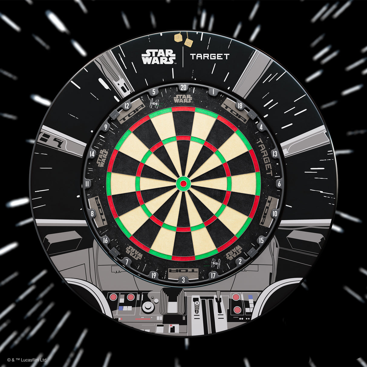 Target Star Wars Bundle - Millennium Falcon - Dartboard & Surround