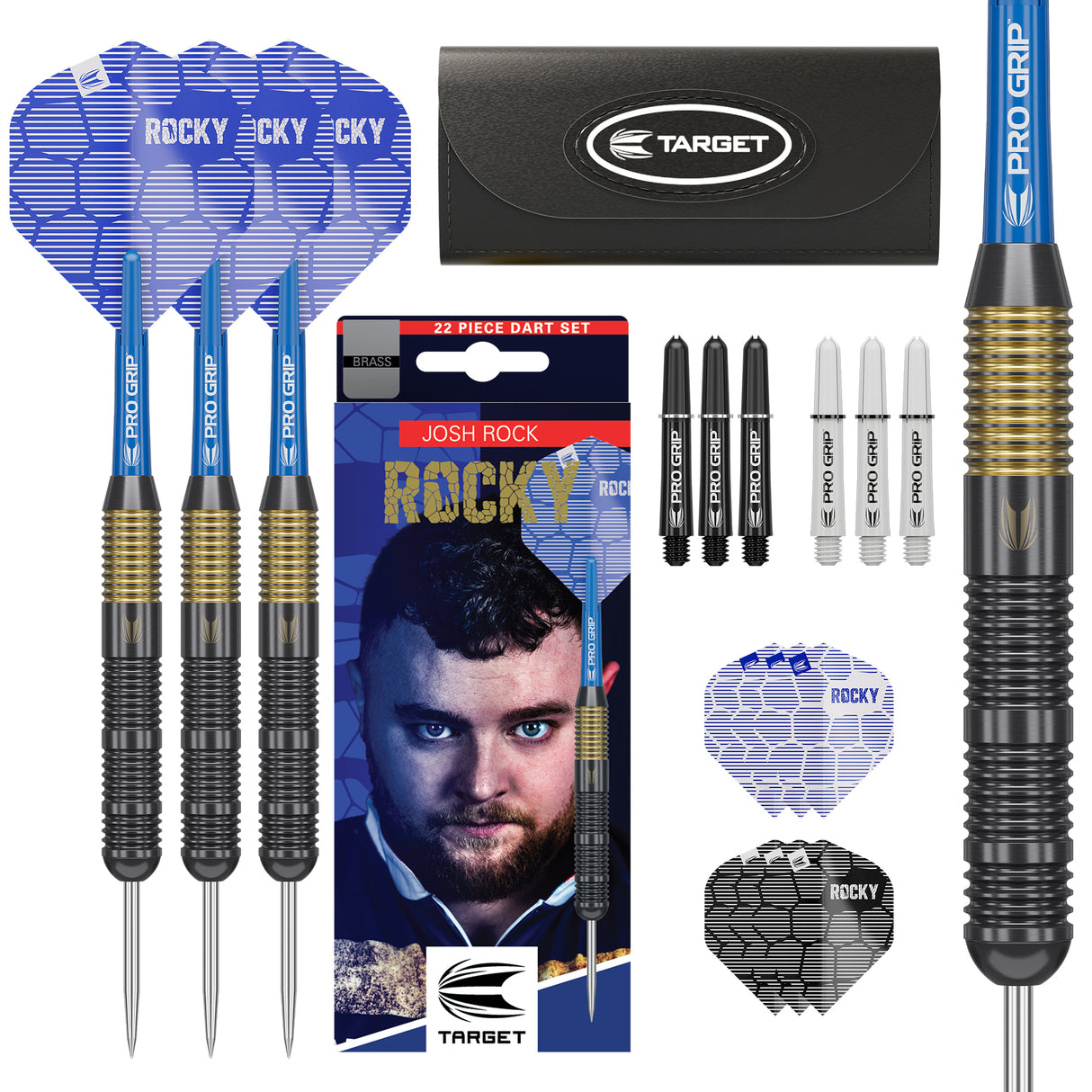 Target Josh Rock Darts - Steel Tip - Brass