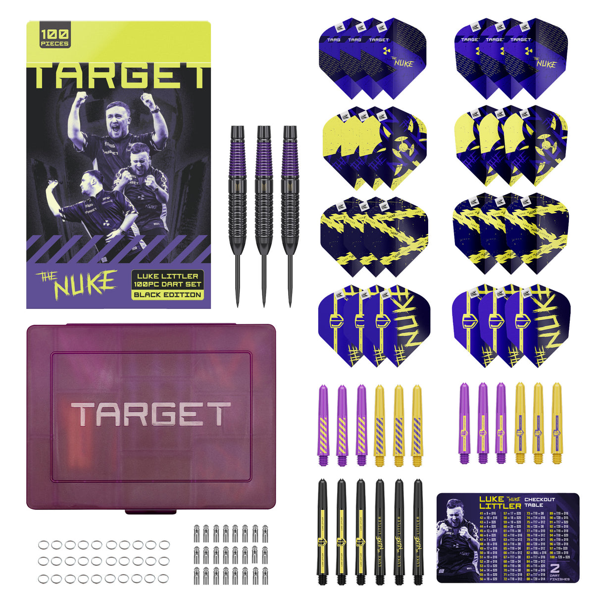 Target Luke Littler Darts - 100 piece Accessory Kit