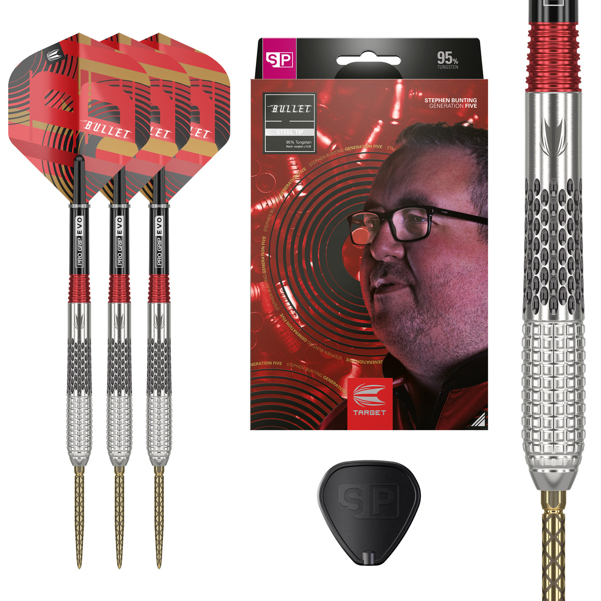 Target Stephen Bunting Darts - Steel Tip - 95% Tungsten - G5