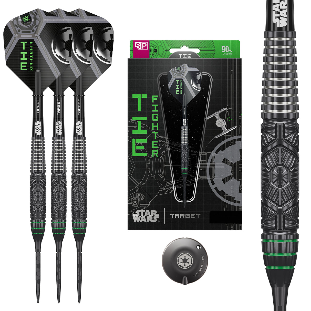Target Star Wars Darts - Steel Tip - 90% Tungsten - Tie Fighter