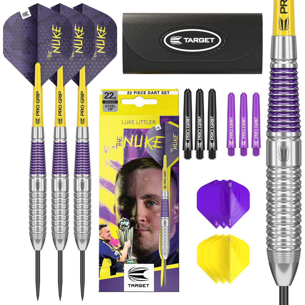 Target Luke Littler Darts - Steel Tip - Brass