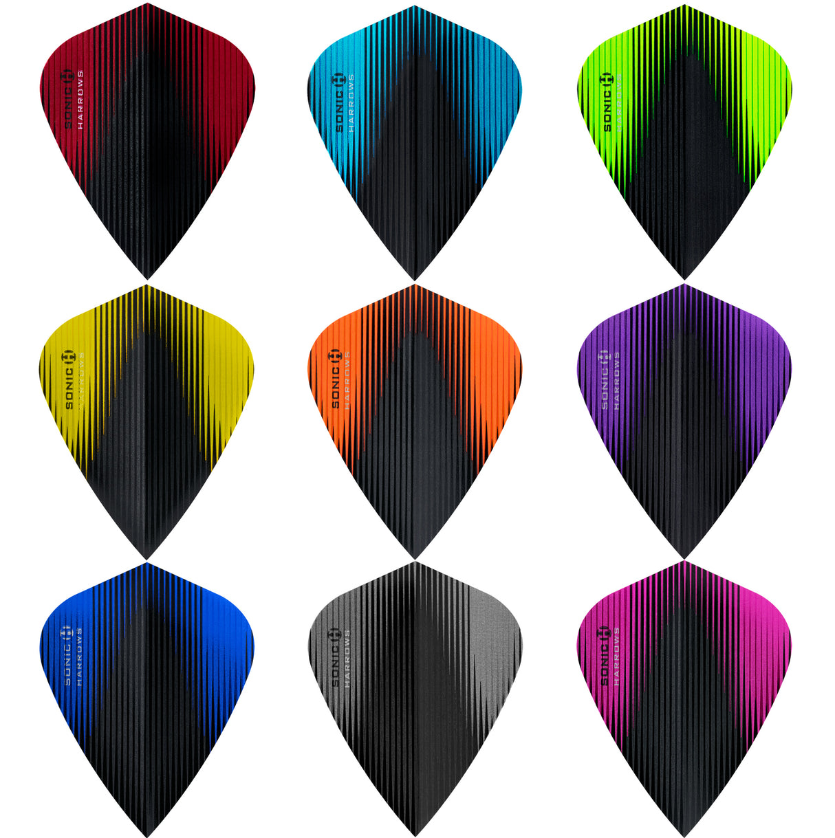 *Harrows Sonic X Dart Flights - Kite Shape - Sonic-X