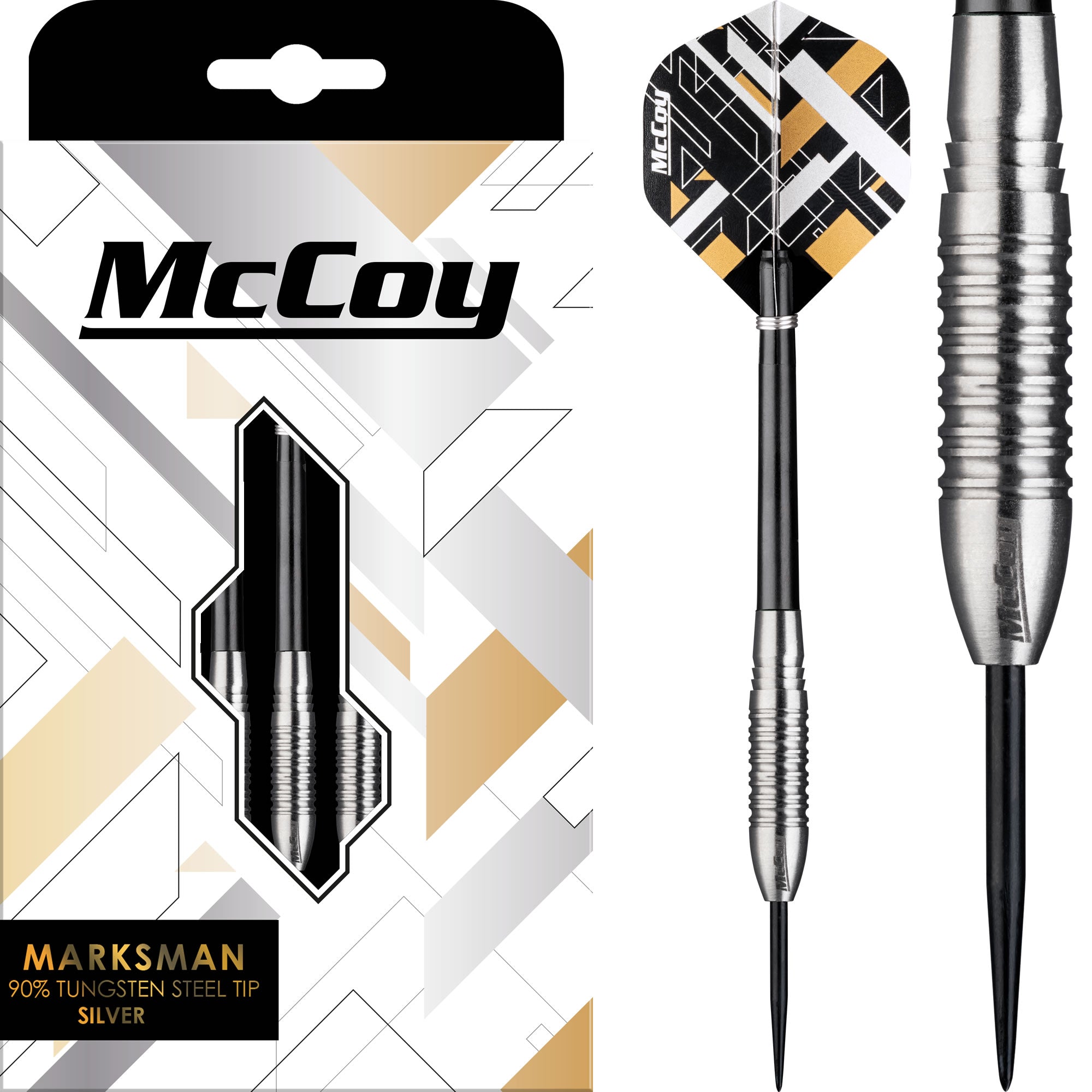 McCoy Marksman - 90% Steel Tip Tungsten - Silver