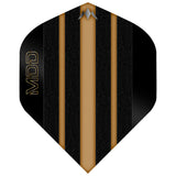 Mission Solo Dart Flights - 100 Micron - Standard No2 - Mike De Decker - Black & Gold