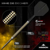 Mission Mike De Decker Darts - Steel Tip - 90% Tungsten - V2