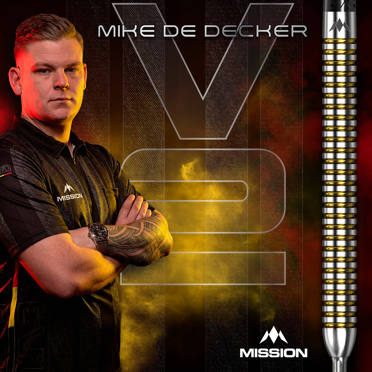 Mission Mike De Decker Darts - Steel Tip - 90% Tungsten - V2