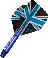 Mission Alliance Black No2 Dart Flights Combo With Griplock Shafts