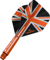 Mission Alliance Black No2 Dart Flights Combo With Griplock Shafts