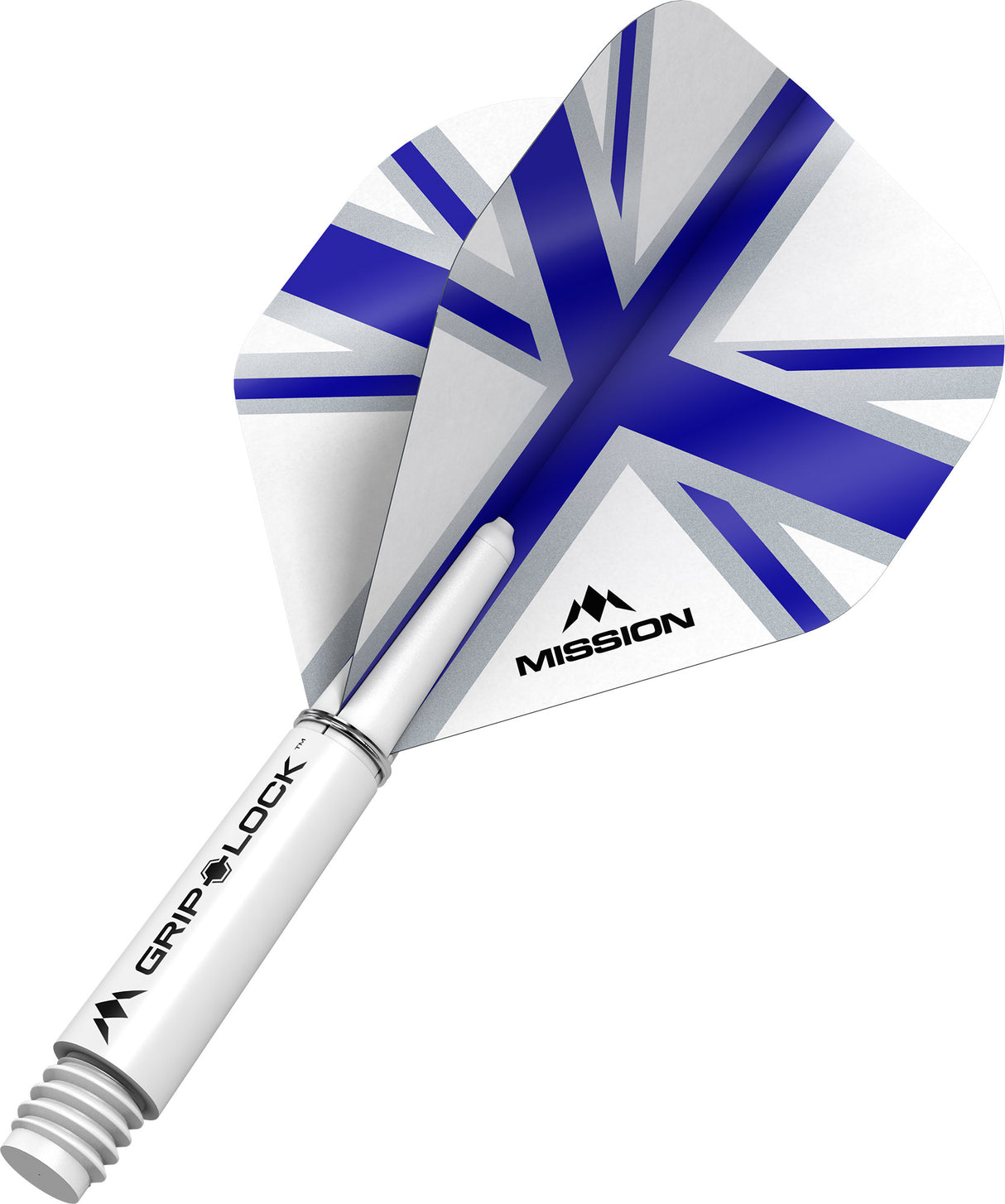 Mission Alliance White Dart Flights Combo With Griplock Shafts