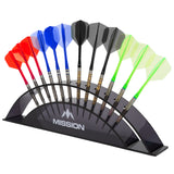 Mission Station 12 - holds 12 darts - Acrylic Darts Display Arc Colours