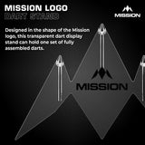 Mission Acrylic Dart Stand - Logo - 3 Dart Display Stand