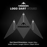 Mission Acrylic Dart Stand - Logo - 3 Dart Display Stand
