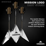 Mission Acrylic Dart Stand - Logo - 3 Dart Display Stand