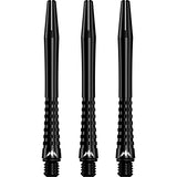 Mission Atom13 Aluminium Shafts - Anodised Metal Stems - Black