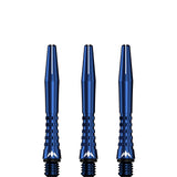 Mission Atom13 Aluminium Shafts - Anodised Metal Stems - Blue