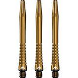 Mission Atom13 Aluminium Shafts - Anodised Metal Stems - Gold