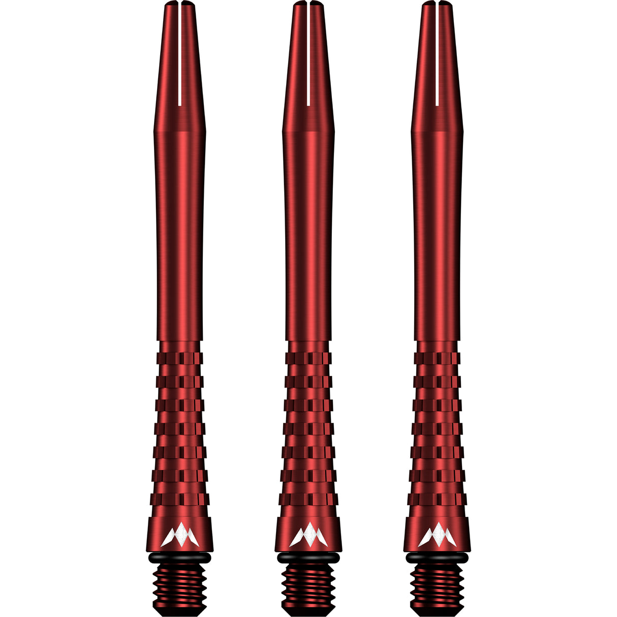 Mission Atom13 Aluminium Shafts - Anodised Metal Stems - Red