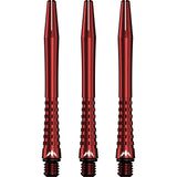 Mission Atom13 Aluminium Shafts - Anodised Metal Stems - Red