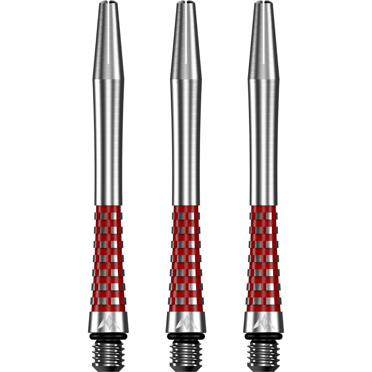 Mission Atom13 Aluminium Shafts - Natural Metal Stems - Red