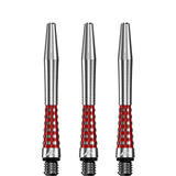 Mission Atom13 Aluminium Shafts - Natural Metal Stems - Red