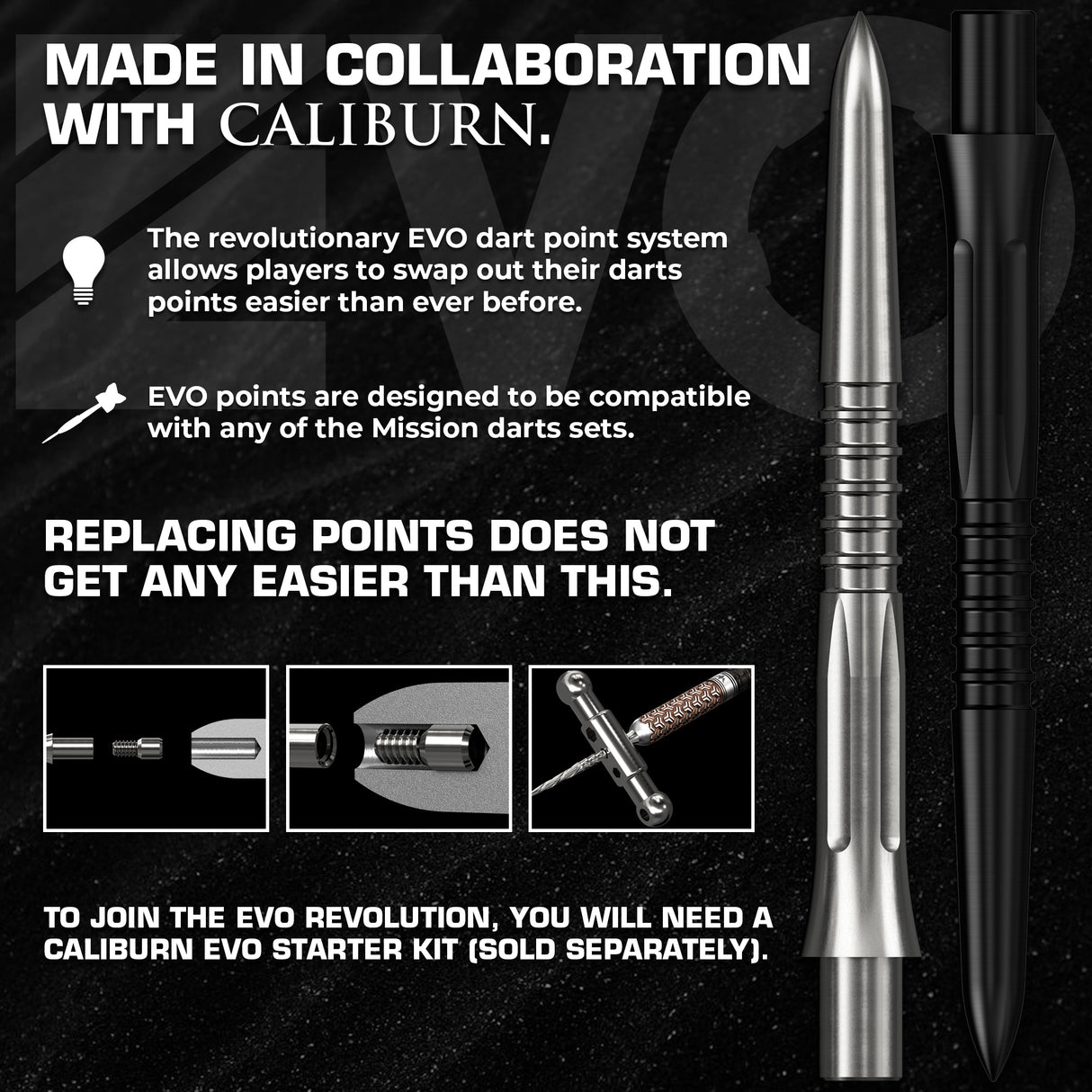 Mission Caliburn EVO Dart Points - GV1