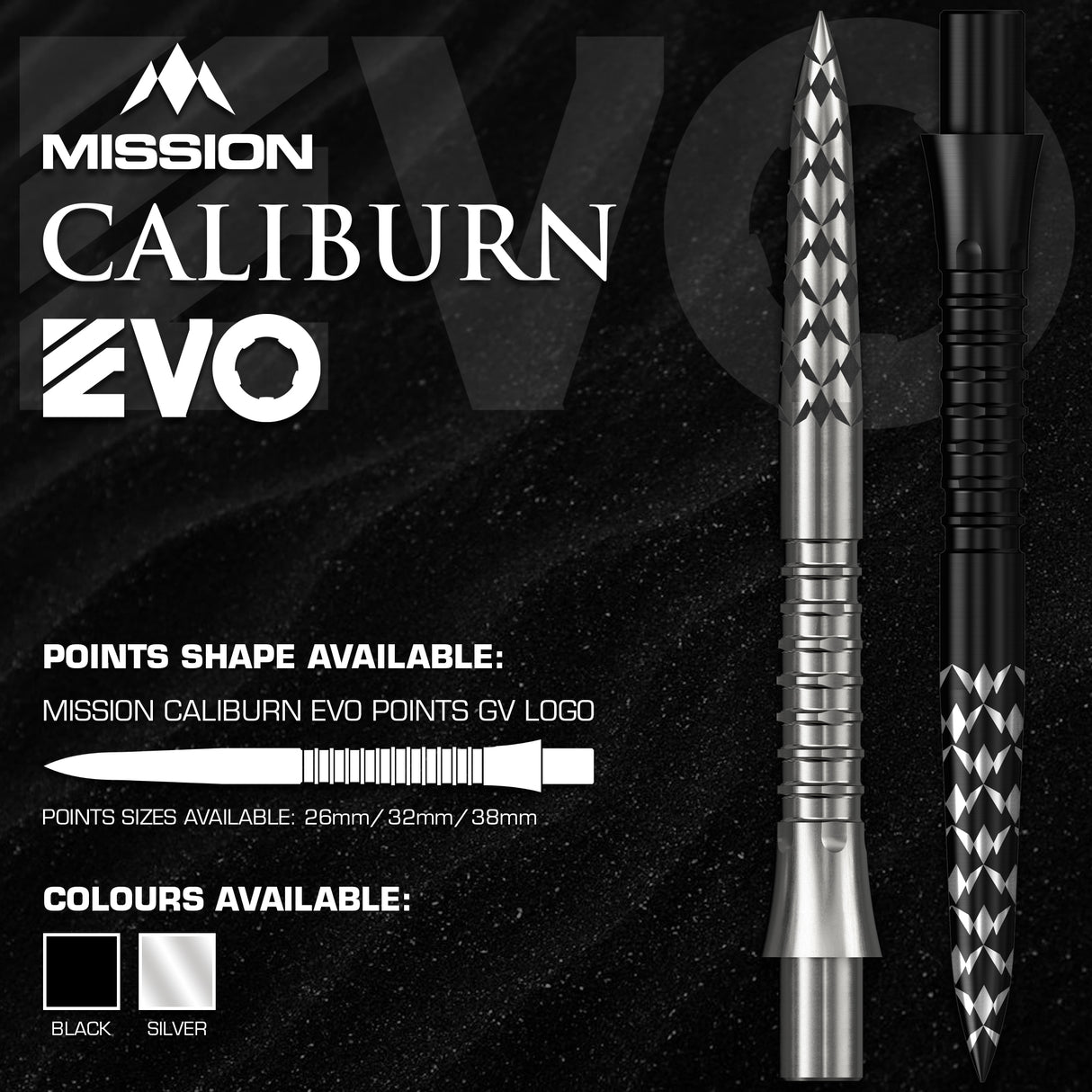 Mission Caliburn EVO Dart Points - GV-Logo