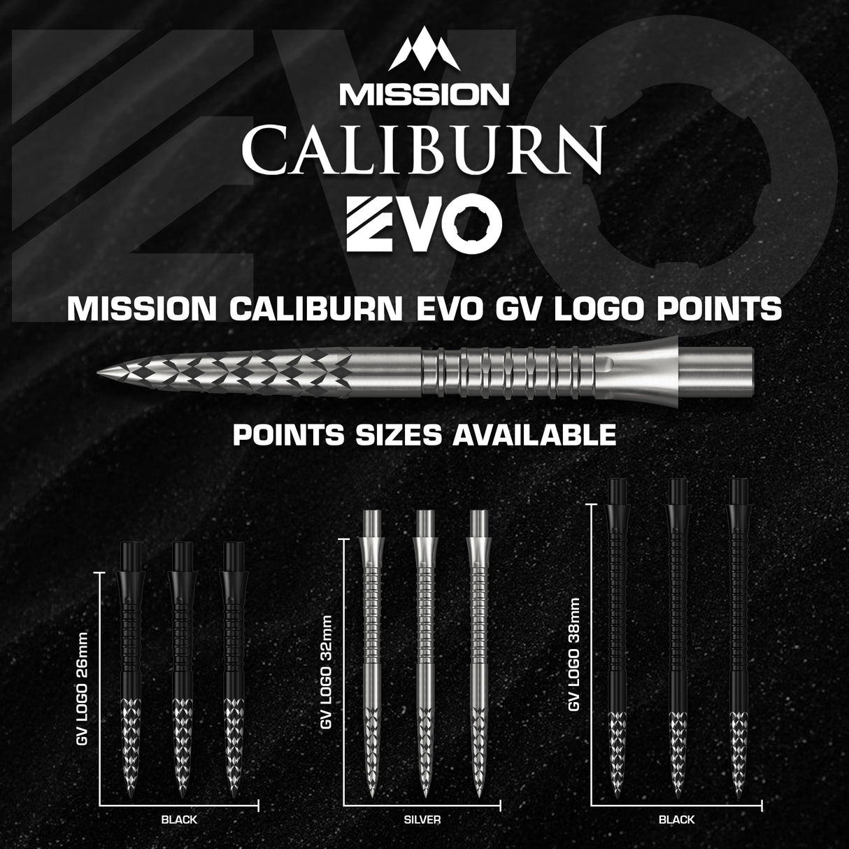 Mission Caliburn EVO Dart Points - GV-Logo