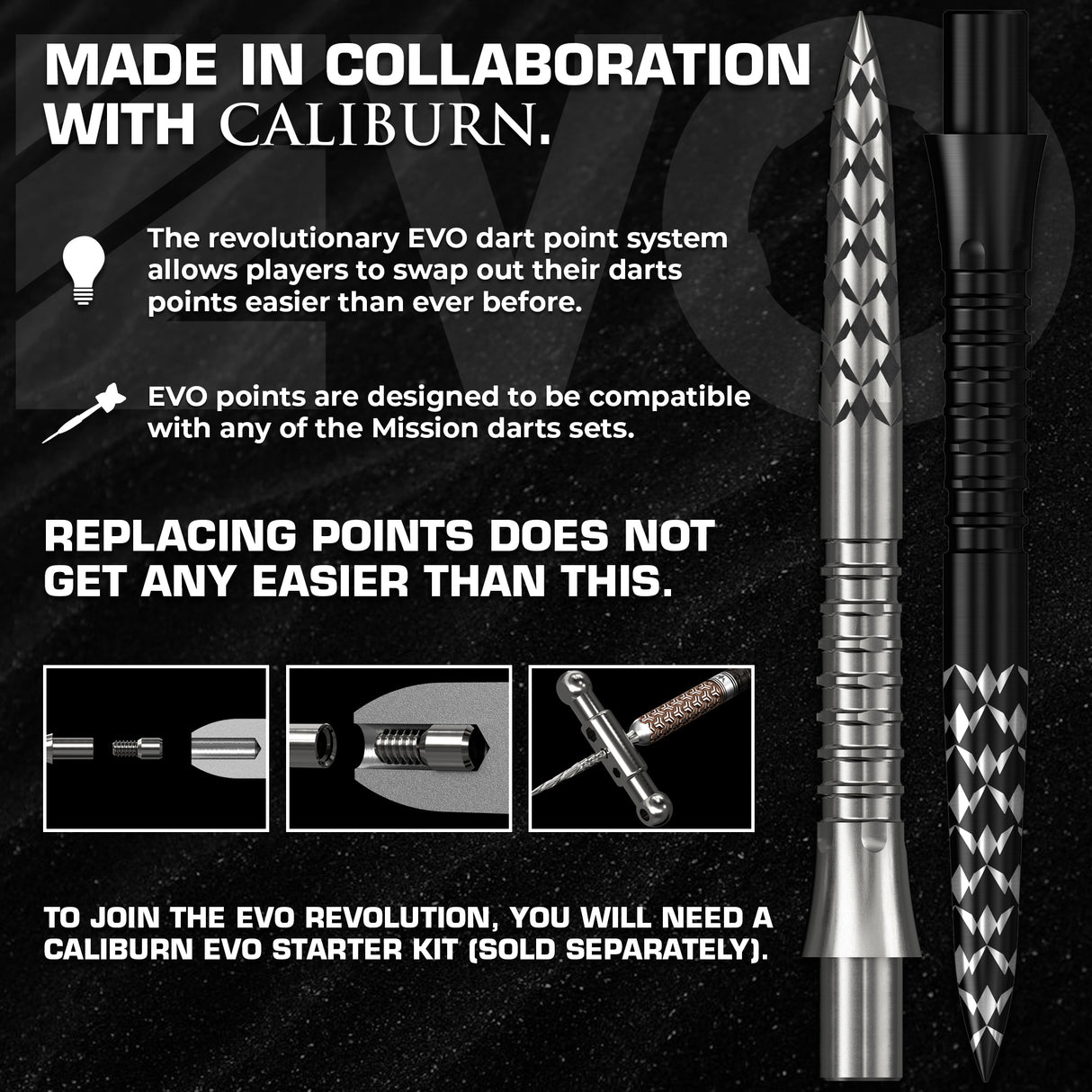Mission Caliburn EVO Dart Points - GV-Logo