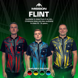 Mission Darts Flint Dart Shirt - Collarless - Lightweight - Black & Green