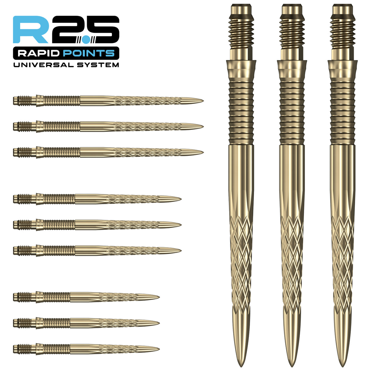 Mission R2.5 Rapid Dart Points - Steel Tip - DSX