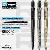 Mission R2.5 Rapid Dart Points - Steel Tip - DSX