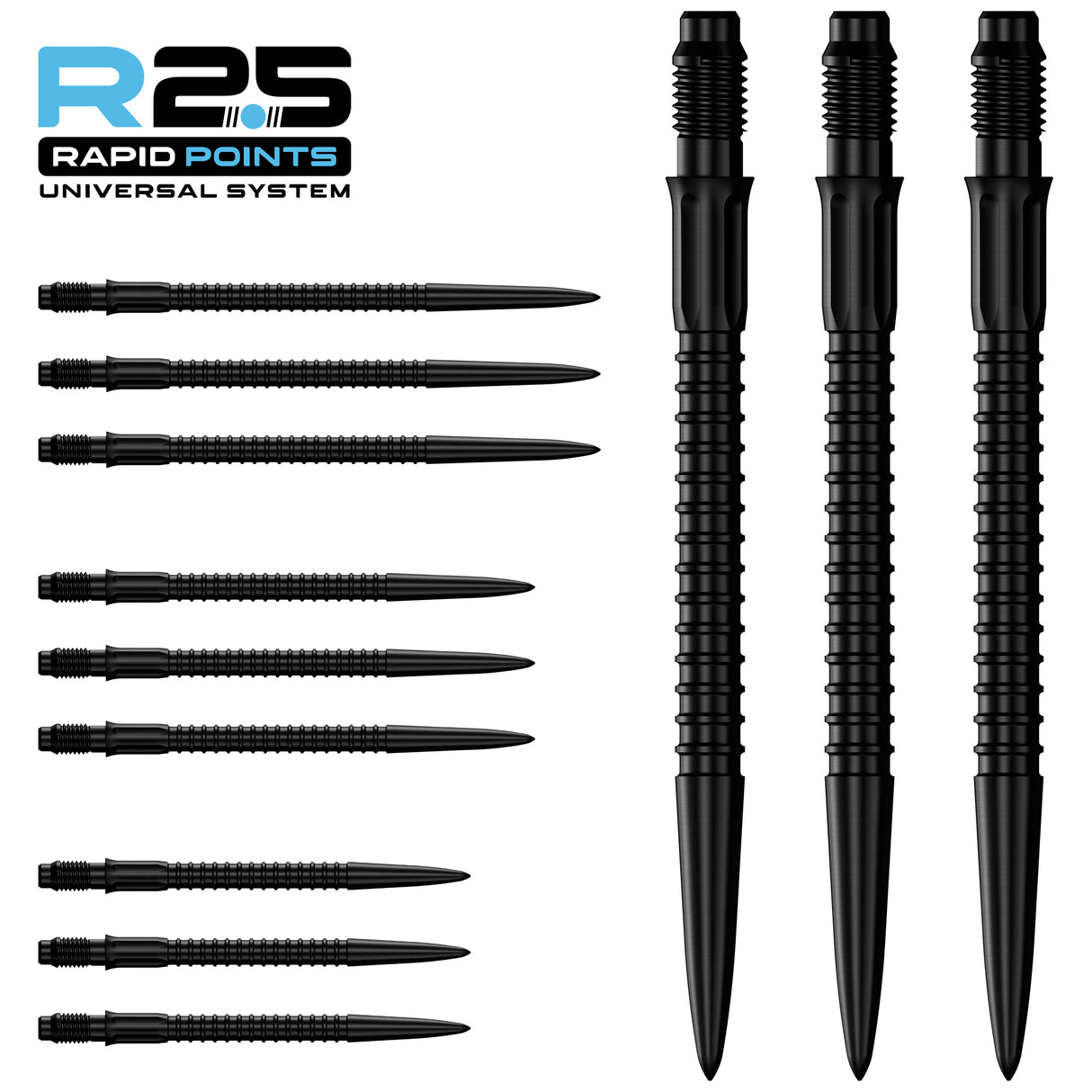 Mission R2.5 Rapid Dart Points - Steel Tip - GV1