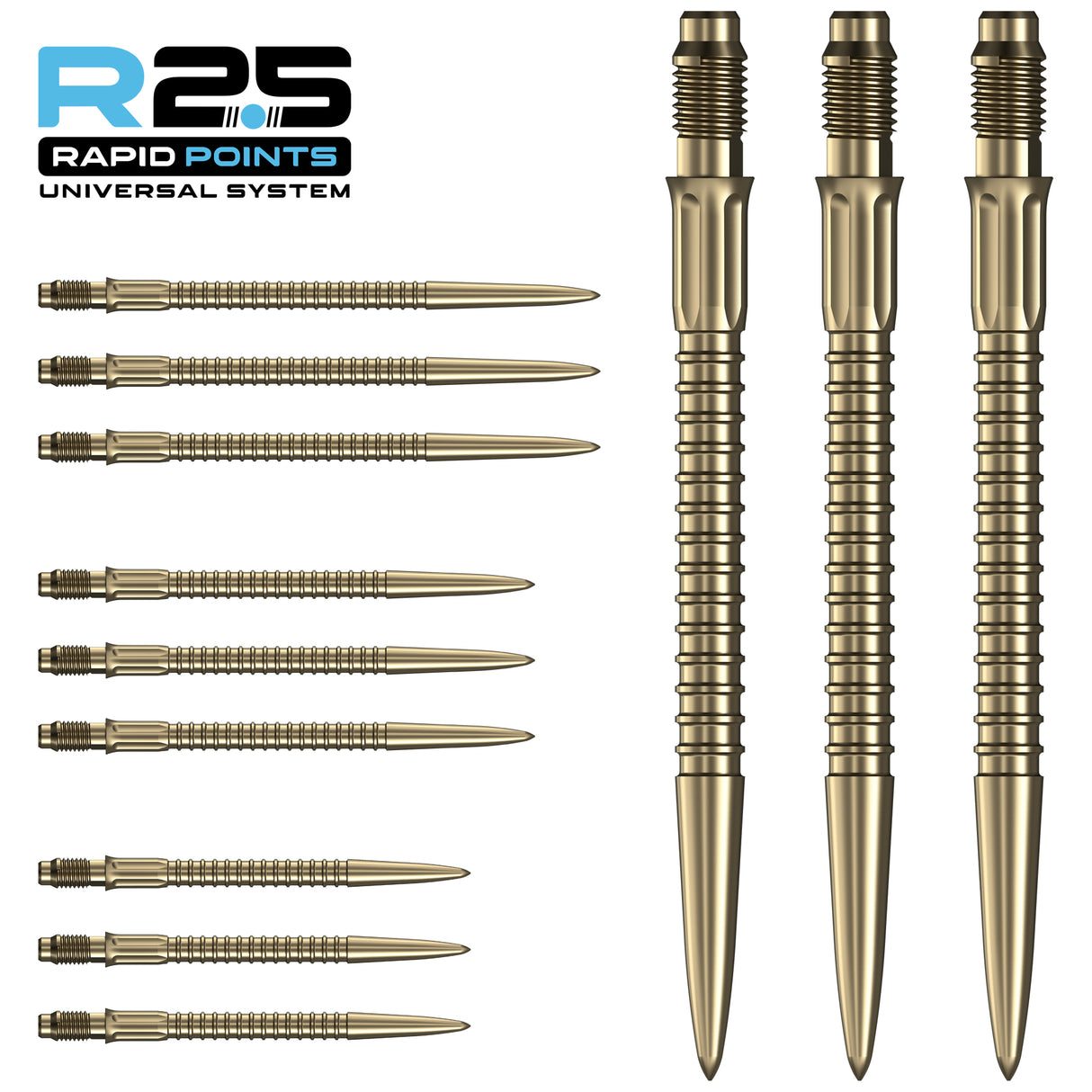 Mission R2.5 Rapid Dart Points - Steel Tip - GV1