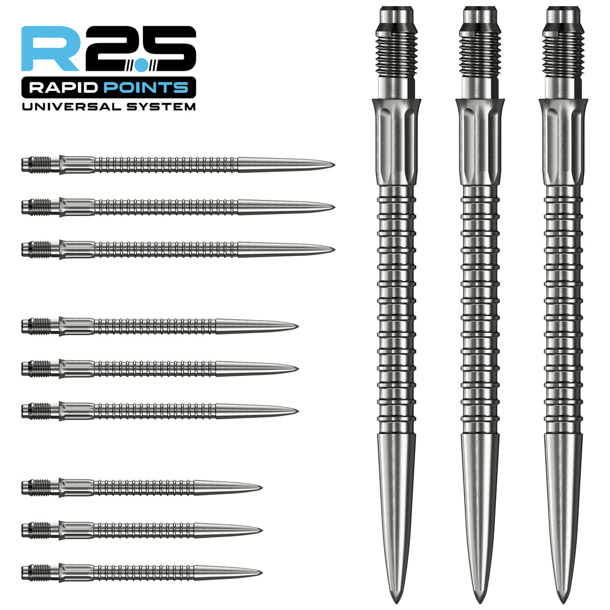 Mission R2.5 Rapid Dart Points - Steel Tip - GV1