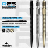 Mission R2.5 Rapid Dart Points - Steel Tip - GV1