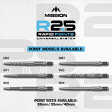 Mission R2.5 Rapid Dart Points - Steel Tip - GV1