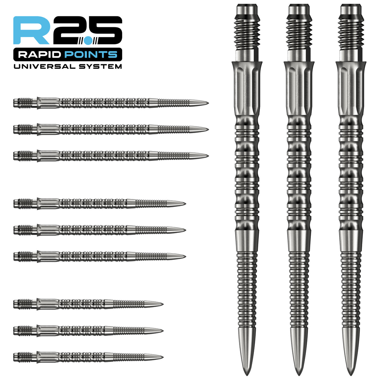 Mission R2.5 Rapid Dart Points - Steel Tip - GV2