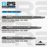 Mission R2.5 Rapid Dart Points - Steel Tip - GV2