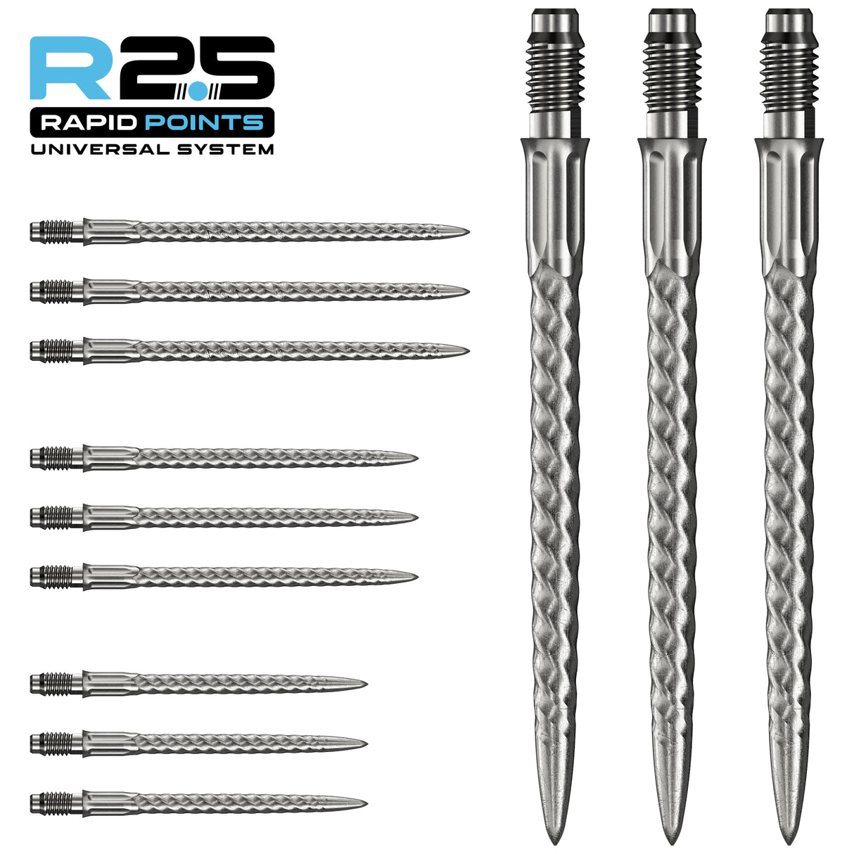 Mission R2.5 Rapid Dart Points - Steel Tip - RVX