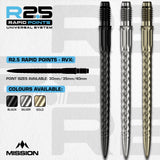 Mission R2.5 Rapid Dart Points - Steel Tip - RVX
