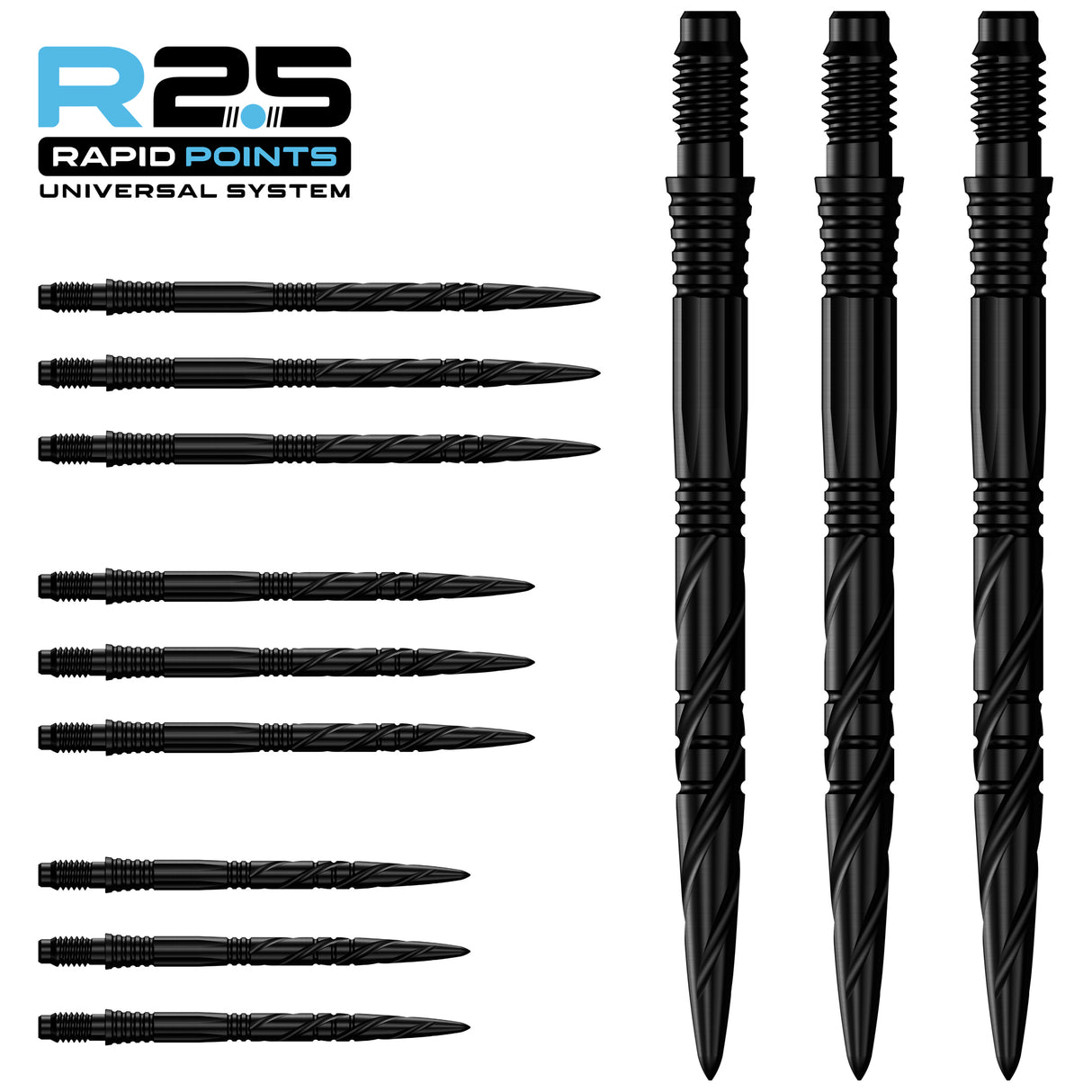 Mission R2.5 Rapid Dart Points - Steel Tip - SGV
