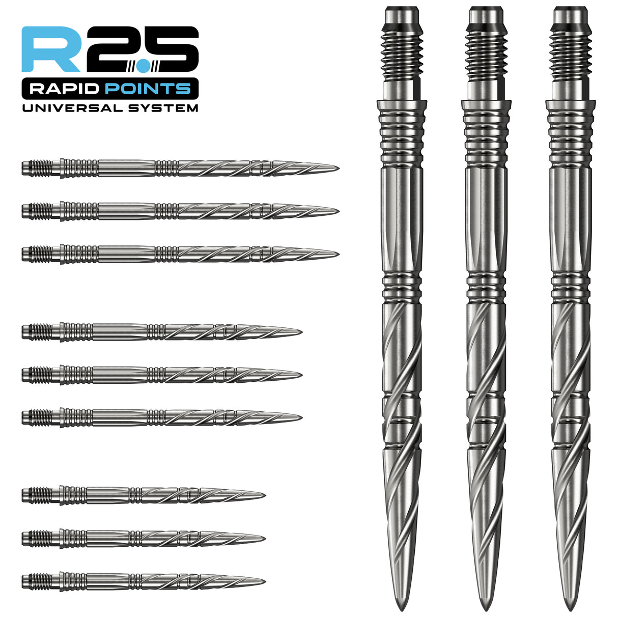 Mission R2.5 Rapid Dart Points - Steel Tip - SGV