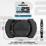 Mission R2.5 Rapid Dart Points - Point Changer Tool