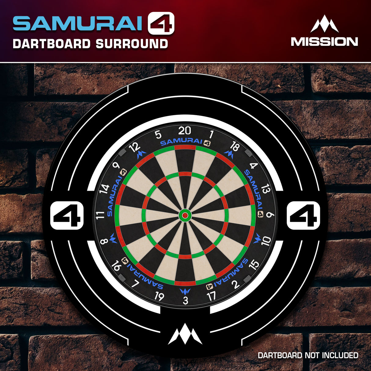 Mission Darts Samurai 4  Surround - White Edition